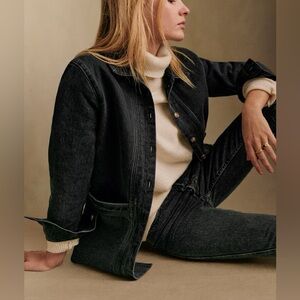 Sezane Will Jacket - Washed Black size M NWT